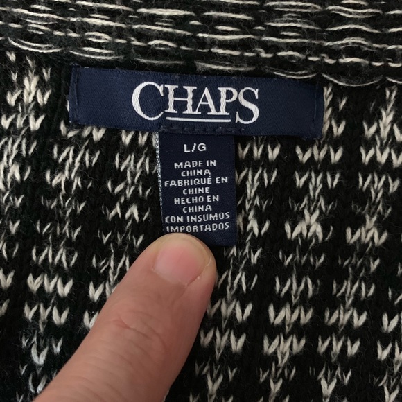 Chaps Sleeveless Sweater Vest Size Large - Picture 5 of 6